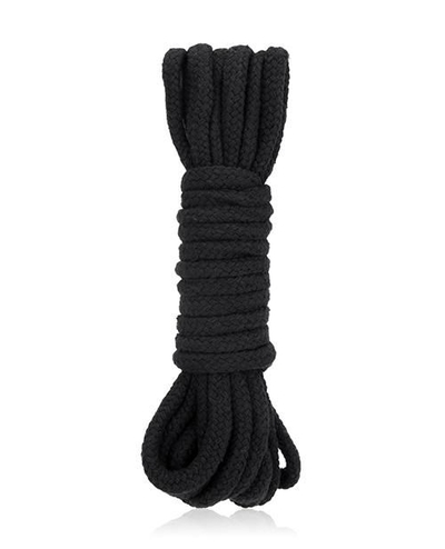 Черная хлопковая веревка для бондажа - 5 м. - фото, цены