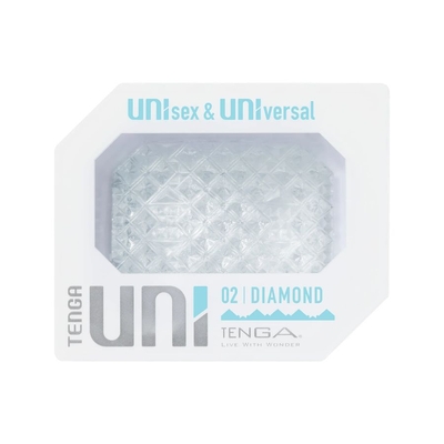 Прозрачный мастурбатор-стимулятор Tenga Uni Diamond - фото, цены