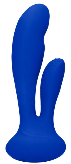 Синий вибратор G-Spot and Clitoral Vibrator Flair - 17,5 см. - фото, цены
