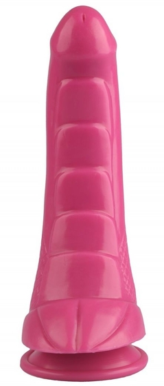 Розовый анальный фаллоимитатор - 24 см. - фото, цены
