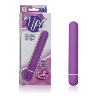 Фиолетовый вибратор Shake it Up! Power Packed Gyrating Massager - 17,7 см. - фото, цены