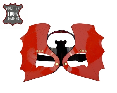 Красно-черная лаковая маска Летучая мышь - фото, цены
