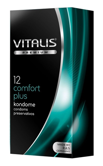 Контурные презервативы Vitalis Premium comfort plus - 12 шт. - фото, цены