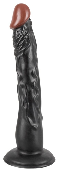 Чернокожий фаллоимитатор на присоске African Lover - 18 см. - фото, цены
