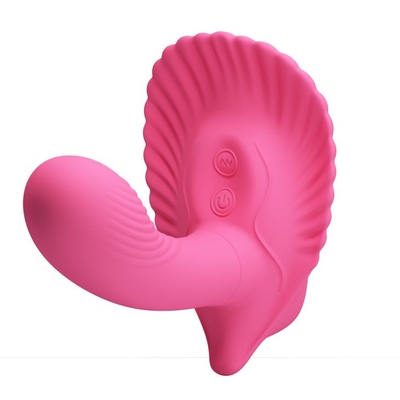 Розовый вибростимулятор для ношения - для массажа точки G и клитора - фото, цены
