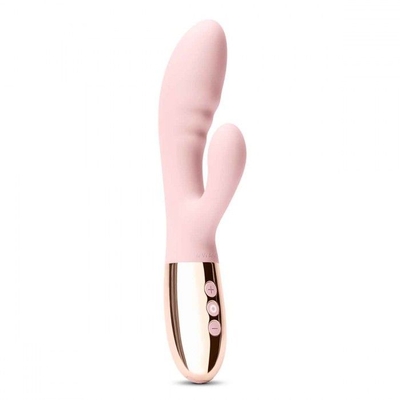 Нежно-розовый вибромассажер-кролик Blend - 20,2 см. - фото, цены