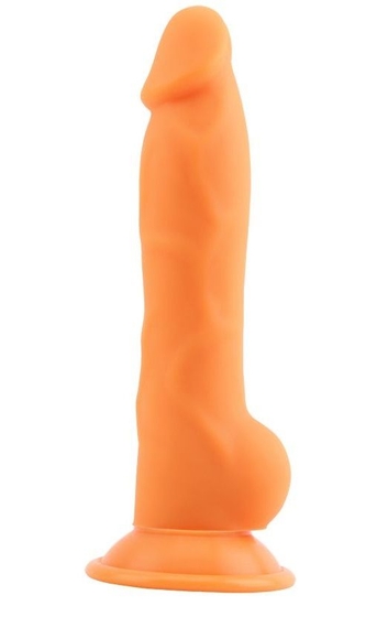 Оранжевый фаллоимитатор Rick.G - 22,6 см. - фото, цены