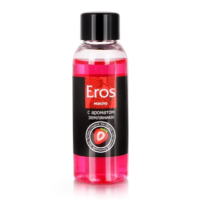 Массажное масло Eros Fantasy с ароматом земляники - 50 мл. - фото, цены