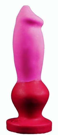 Розово-красный фаллоимитатор Стаффорд medium - 24 см. - фото, цены