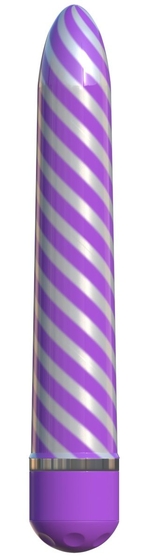 Фиолетовый вибратор Sweet Swirl Vibrator - 21,3 см. - фото, цены
