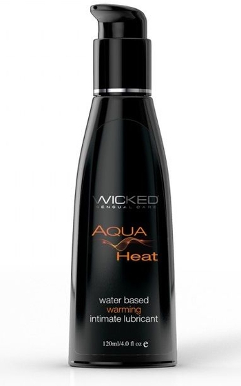Согревающий лубрикант на водной основе Wicked Aqua Heat - 120 мл. - фото, цены