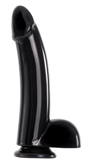 Чёрный гладкий фаллоимитатор Renegade 7 Smooth Dong - 19,8 см. - фото, цены