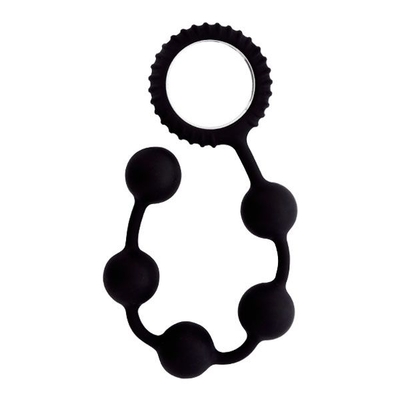 Чёрный анальные шарики Menzstuff Butt Beads - 23 см. - фото, цены