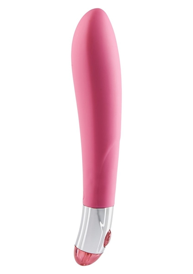 Розовый вибратор Lovely Vibes Elegant - 18,5 см. - фото, цены