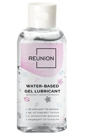 Оральный лубрикант на водной основе Reunion Water Based Gel Lubricant - 50 мл. - фото, цены