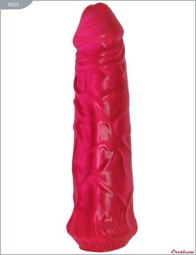 Гелевый розовый фаллоимитатор без мошонки - 17 см. - фото, цены