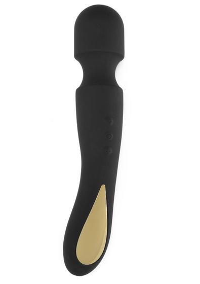 Черный wand-вибромассажёр Zenith Massager - 23 см. - фото, цены