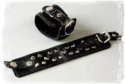Декоративные наручники на кожаной подкладке - фото, цены