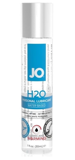 Возбуждающий лубрикант на водной основе Jo Personal Lubricant H2o Warming - 30 мл. - фото, цены