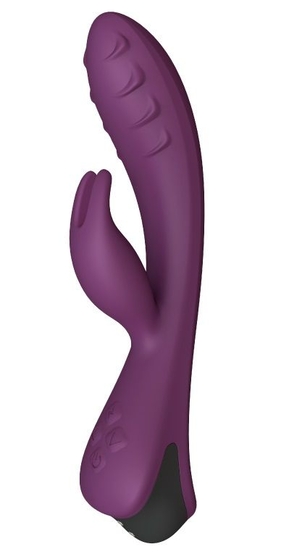 Фиолетовый вибратор-кролик Lepus с ребрышками - фото, цены