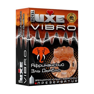 Эрекционное виброкольцо Luxe Vibro Африканский Эль Дьябло - фото, цены
