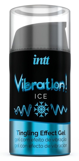 Жидкий интимный гель с эффектом вибрации Vibration! Ice - 15 мл. - фото, цены