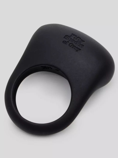 Черное эрекционное виброкольцо Sensation Rechargeable Vibrating Love Ring - фото, цены