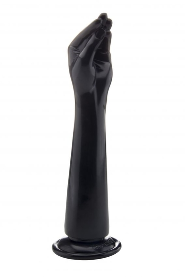 Чёрная рука для фистинга Realistic Hand 12,8 Inch - 32,5 см. - фото, цены