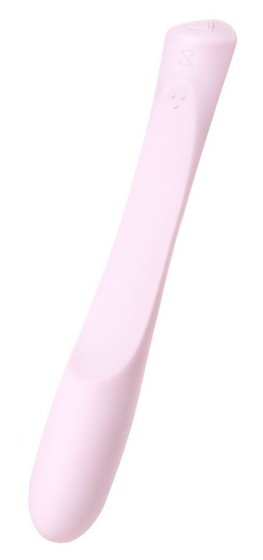 Нежно-розовый гибкий водонепроницаемый вибратор Sirens Venus - 22 см. - фото, цены