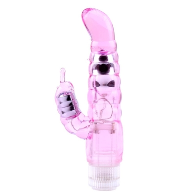 Розовый вибратор-кролик My Dual Pleasure - 21 см. - фото, цены