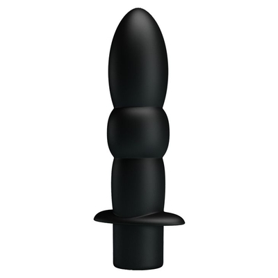 Черный анальный вибромассажер Wyatt - 11,5 см. - фото, цены