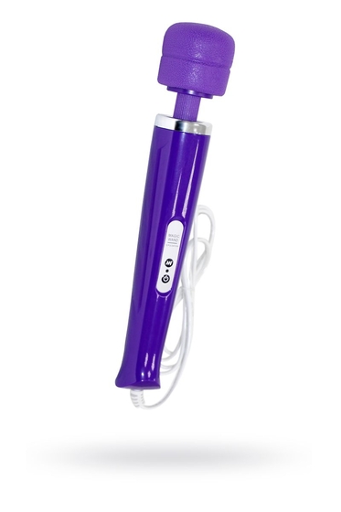 Фиолетовый проводной вибромассажер Magic Wand - фото, цены