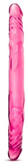Розовый двусторонний фаллоимитатор 14 Double Dildo - 35,5 см. - фото, цены