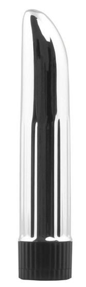 Серебристый многоскоростной вибромассажер Lady Finger - 12 см. - фото, цены