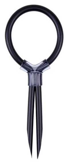Черное эрекционное лассо Adjustable Stud Ring - фото, цены