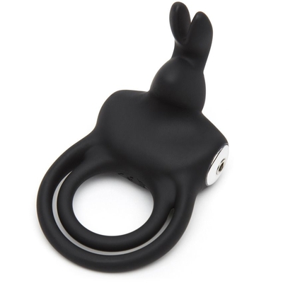 Черное эрекционное виброкольцо Happy Rabbit Cock Ring - фото, цены