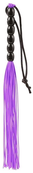 Фиолетовая мини-плеть из резины Rubber Mini Whip - 22 см. - фото, цены