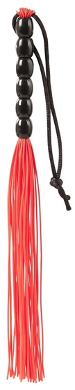 Красная мини-плеть из резины Rubber Mini Whip - 22 см. - фото, цены