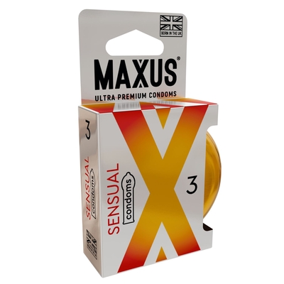 Презервативы анатомической формы Maxus Sensual - 3 шт. - фото, цены