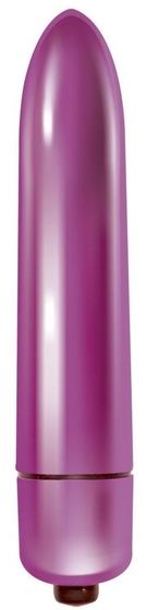 Розовая гладкая вибропуля Mae - 9 см. - фото, цены