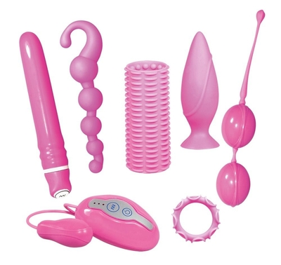 Розовый набор секс-игрушек - фото, цены
