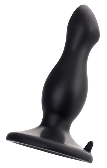 Черная анальная втулка Antlia - 10,5 см. - фото, цены