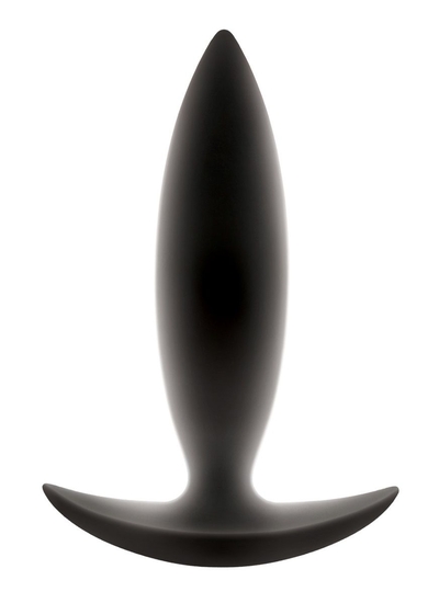 Чёрная анальная пробка для ношения Renegade Spades - 10,1 см. - фото, цены