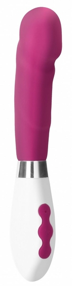 Розовый перезаряжаемый вибратор Asopus - 21 см. - фото, цены