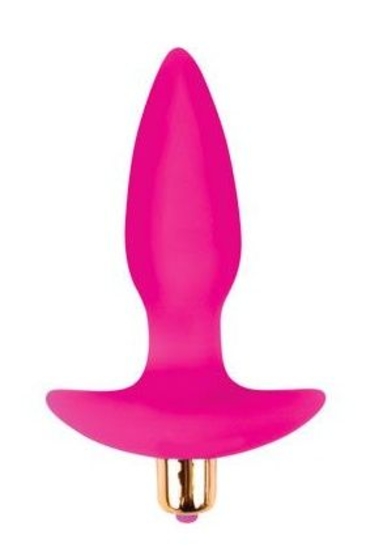 Розовая коническая анальная пробка Sweet Toys - 10,5 см. - фото, цены