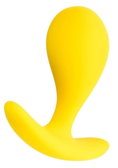 Желтая анальная втулка Blob - 5,5 см. - фото, цены
