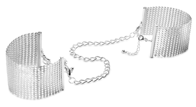 Серебристые наручники-браслеты Desir Metallique Handcuffs - фото, цены