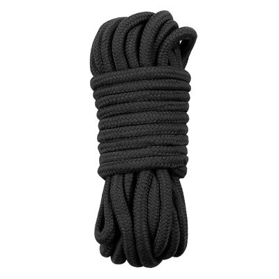 Черная верёвка для любовных игр - 10 м. - фото, цены
