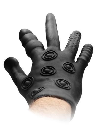 Черная стимулирующая перчатка Stimulation Glove - фото, цены