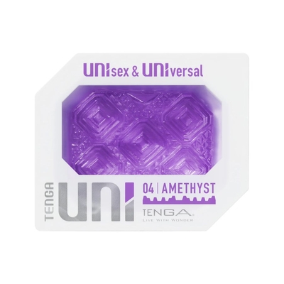 Фиолетовый мастурбатор-стимулятор Tenga Uni Amethyst - фото, цены